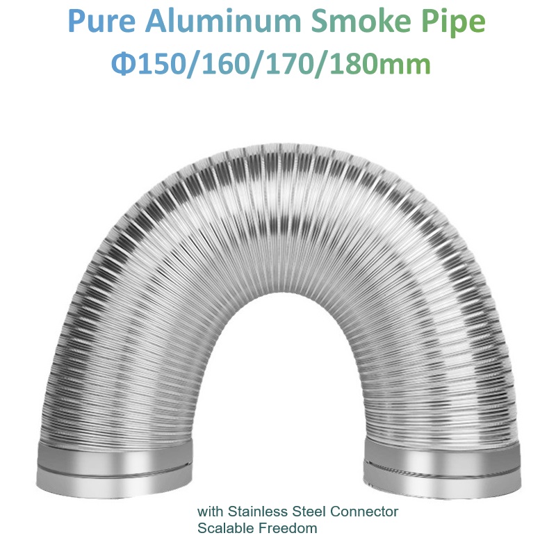 Φ90-180mm Pure Aluminum Smoke  - Home Bathroom Vent บทวิจารณ์และราคา