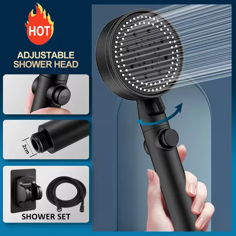 Pressure Boosting Shower Head  - Home Office Bathroom บทวิจารณ์และราคา