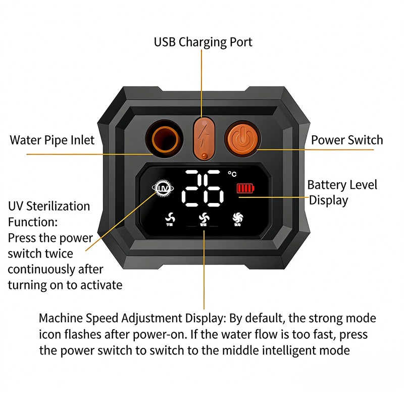 5400mAh/9000mAh Outdoor Portab - Home Bathroom Water Filter บทวิจารณ์และราคา