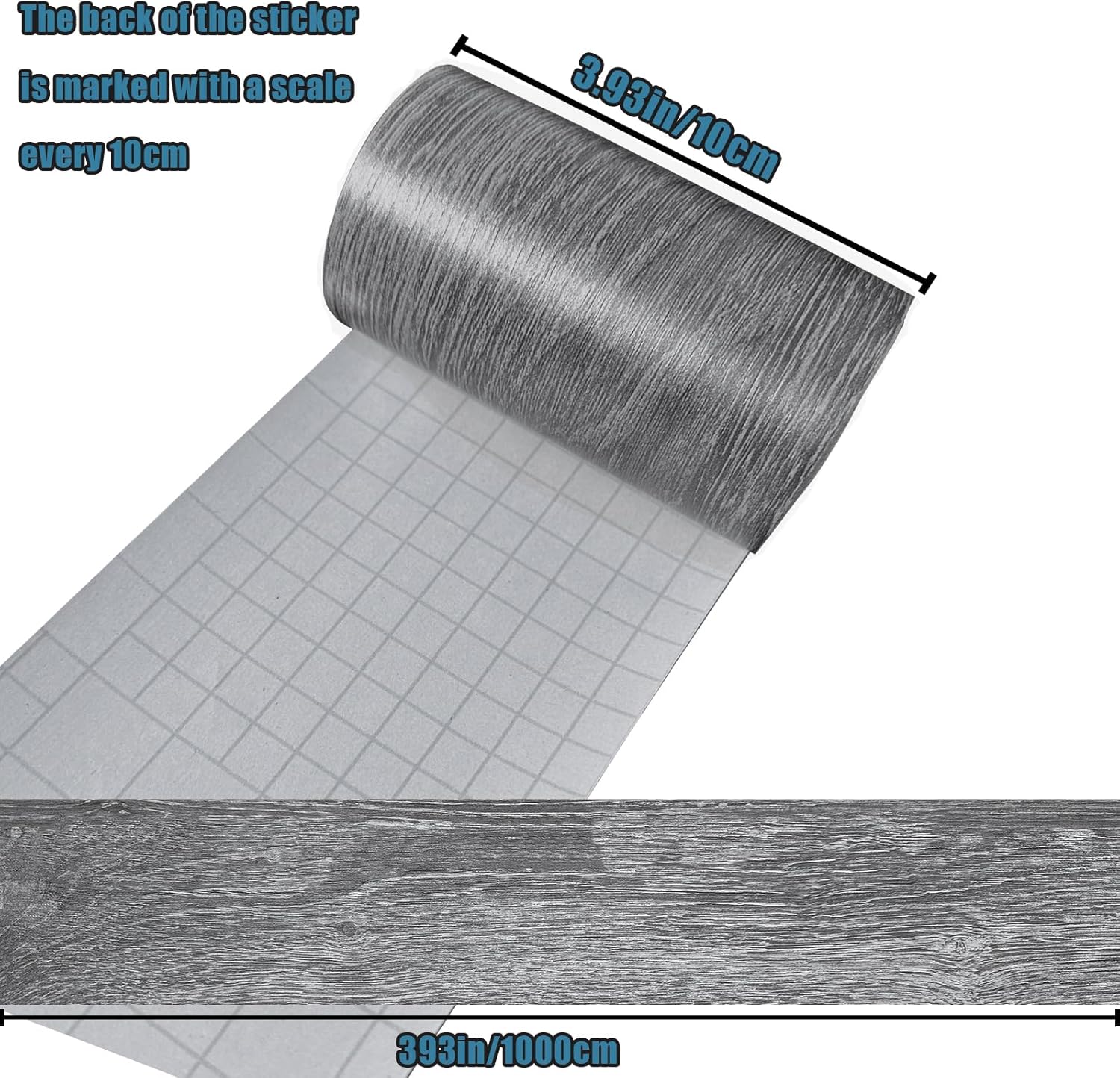 Dark Grey Wood Grain 3D Peel a - Home Bathroom Images บทวิจารณ์และราคา