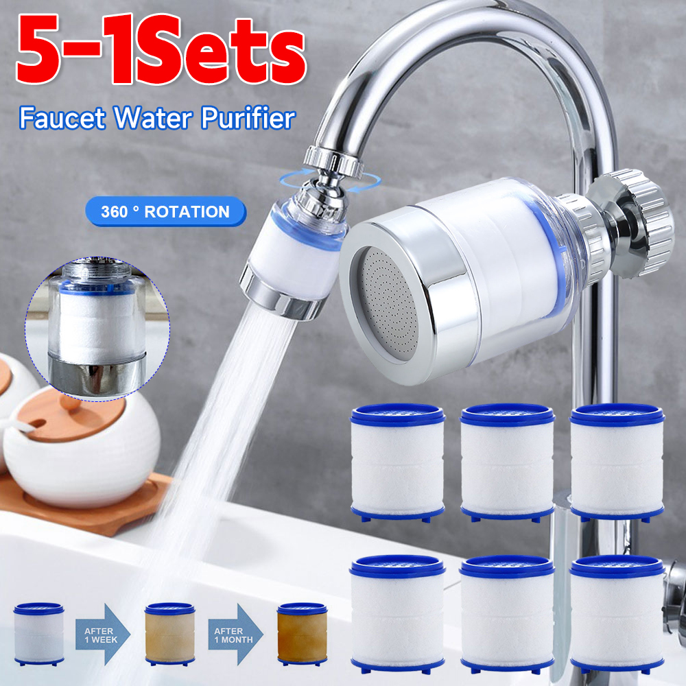 1-5Set Faucet Water Filter Ele - Home Bathroom Water Filter บทวิจารณ์และราคา