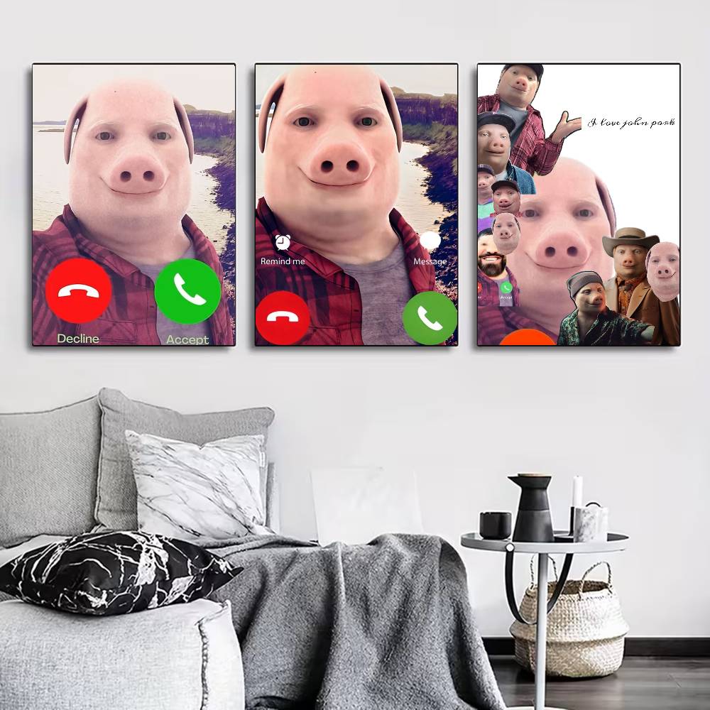 John Pork is Calling Poster fo - Home Bathroom Called บทวิจารณ์และราคา