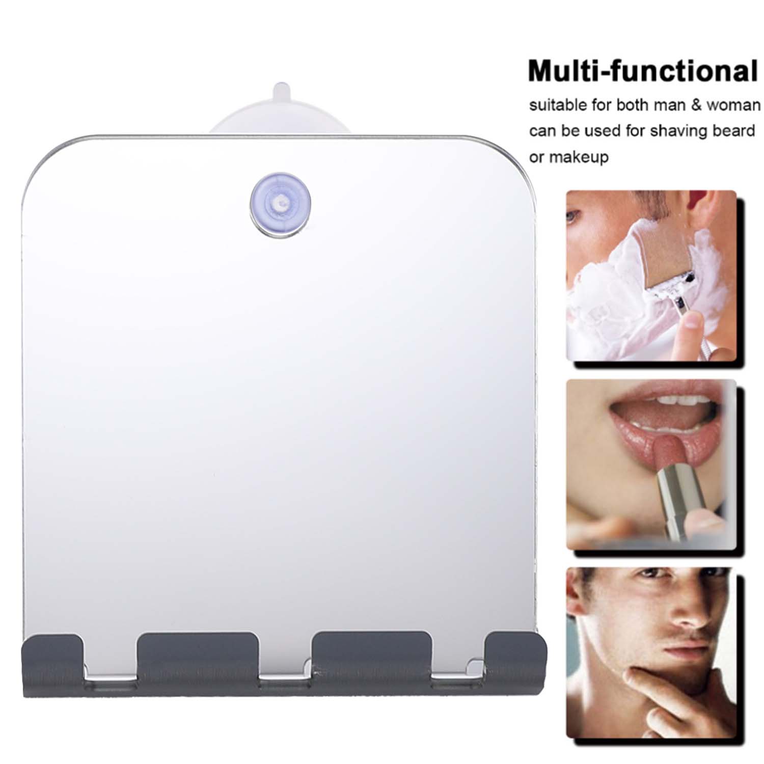 Unbreakable Fog Free Travel Mi - Shaving Mirror Suction บทวิจารณ์และราคา