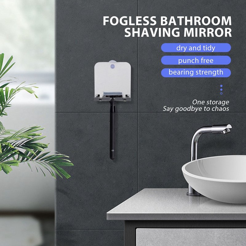 Unbreakable Fog Free Travel Mi - Shaving Mirror Suction บทวิจารณ์และราคา