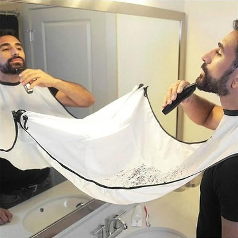 1PC Men Beards Shaving Aprons  - Shaving Mirror Suction บทวิจารณ์และราคา