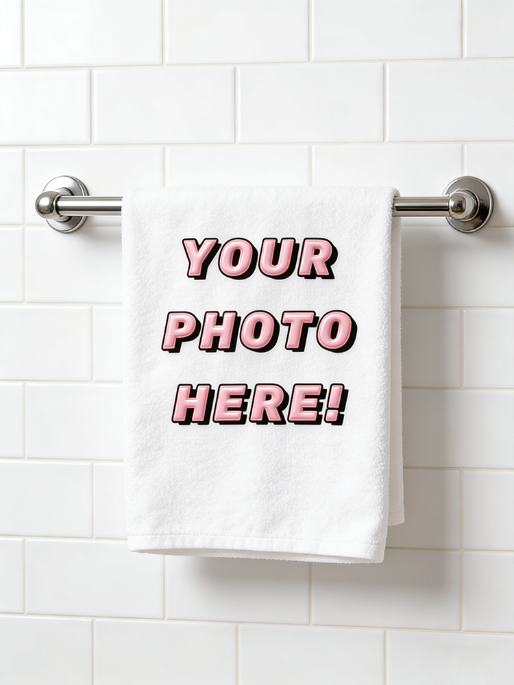 1Pc/2Pc Custom Photo Towel, Up - Home Bathroom Images บทวิจารณ์และราคา