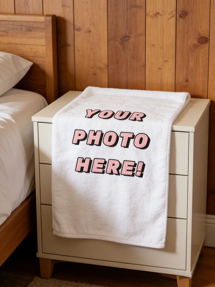 1Pc/2Pc Custom Photo Towel, Up - Home Bathroom Images บทวิจารณ์และราคา