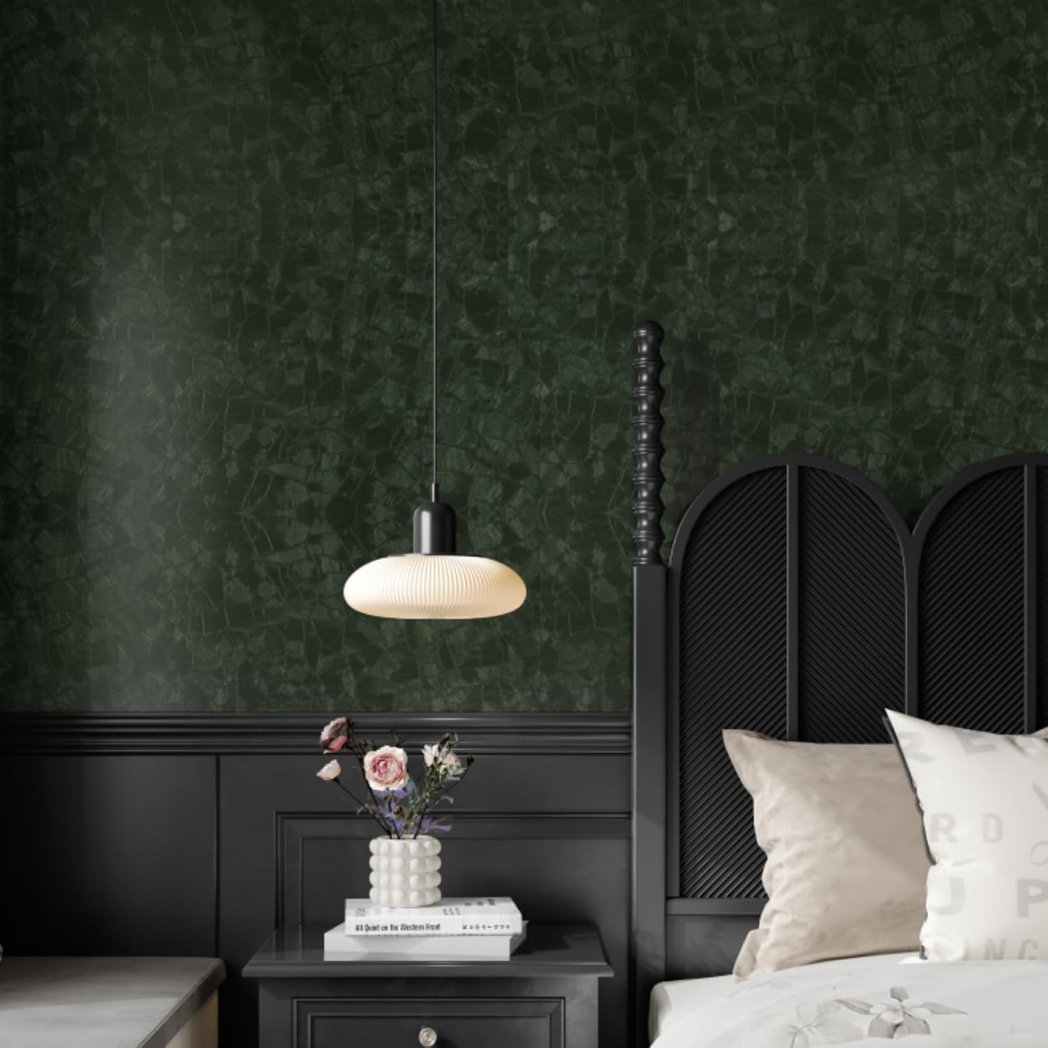 Dark Green Peel and Stick Wall - Home Bathroom Cabinets บทวิจารณ์และราคา