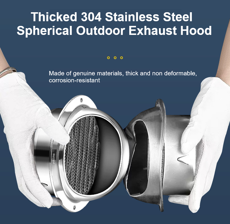304SS Rainproof Vent Cap 45 °  - Home Bathroom Vent บทวิจารณ์และราคา