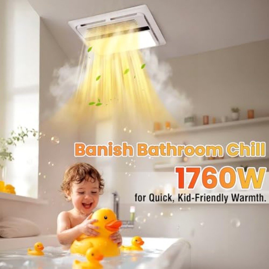 4-in-1 Bathroom Exhaust Fan wi - Home Bathroom Vent บทวิจารณ์และราคา