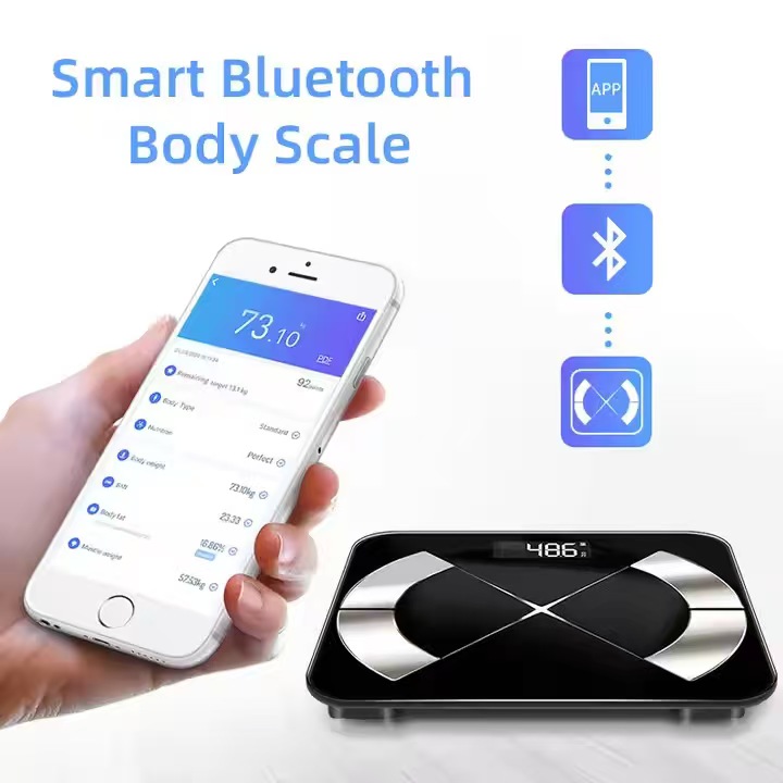 Bluetooth Glass Bathroom Scale - Home Bathroom Scales บทวิจารณ์และราคา