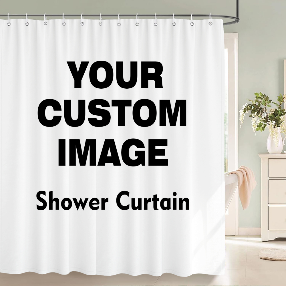Custom Shower Curtain Bathroom - Shower Curtain Liner บทวิจารณ์และราคา