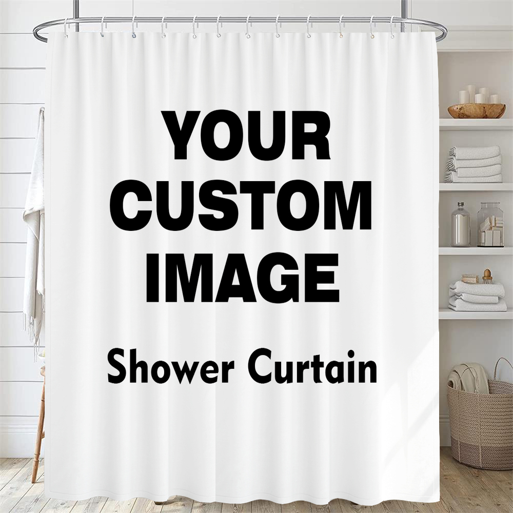 Custom Shower Curtain Bathroom - Shower Curtain Liner บทวิจารณ์และราคา