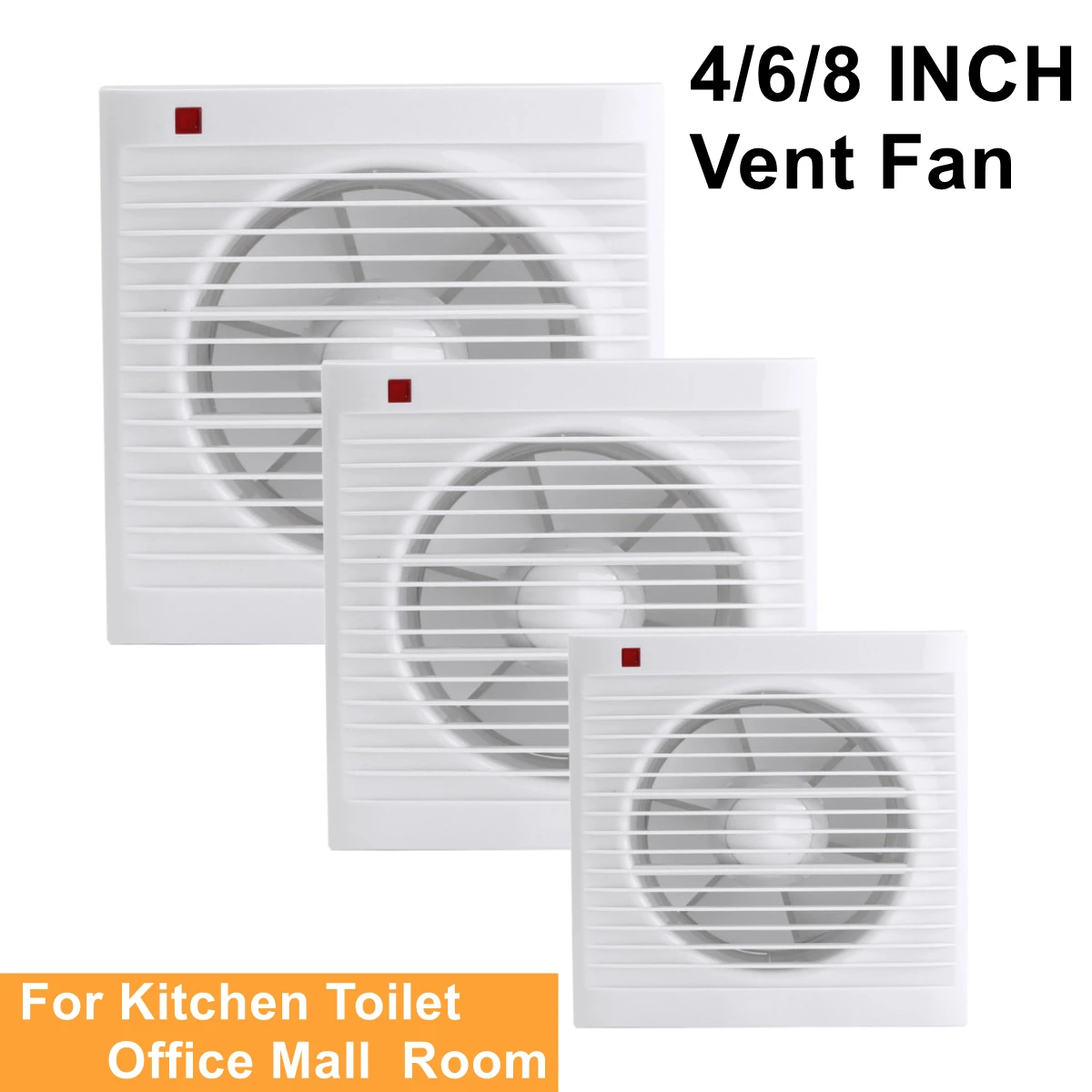 4 Inch 6 Inch 8 Inch 220V Mute - Home Bathroom Vent บทวิจารณ์และราคา