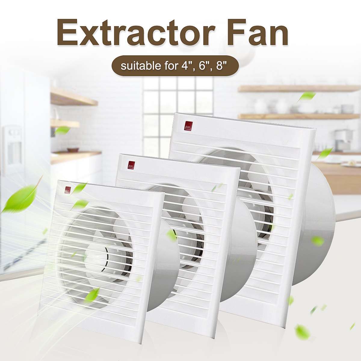 4 Inch 6 Inch 8 Inch 220V Mute - Home Bathroom Vent บทวิจารณ์และราคา