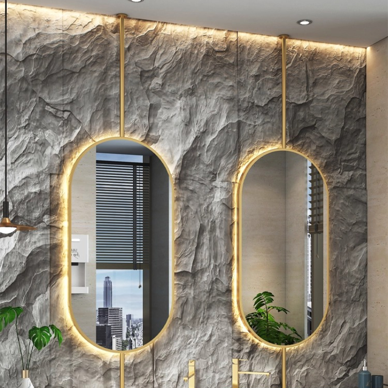 Size60x90cm Ceiling Oval Hangi - Bathroom Mirror Led บทวิจารณ์และราคา