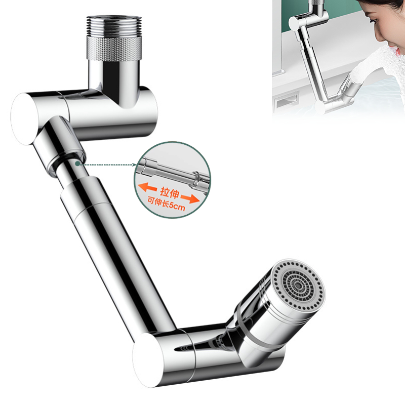 1440° Rotatable Scalable Metal - Home Bathroom Water Filter บทวิจารณ์และราคา