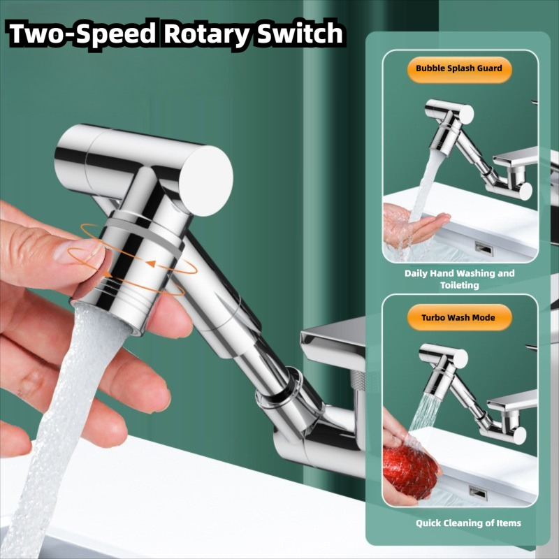 1440° Rotatable Scalable Metal - Home Bathroom Water Filter บทวิจารณ์และราคา
