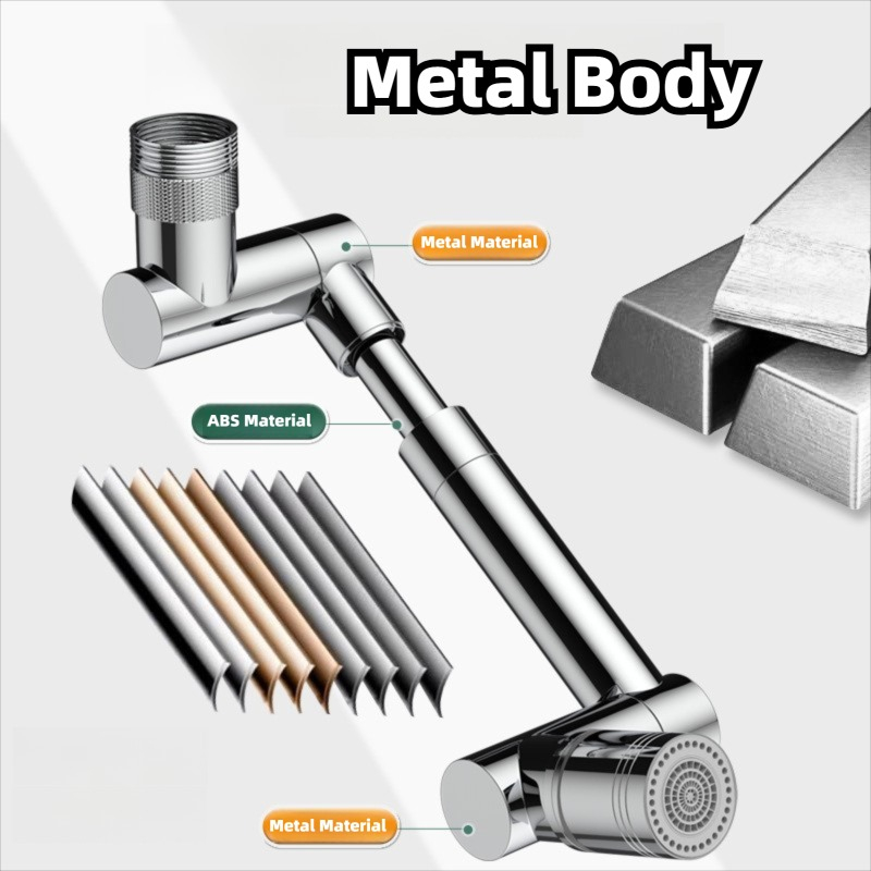 1440° Rotatable Scalable Metal - Home Bathroom Water Filter บทวิจารณ์และราคา