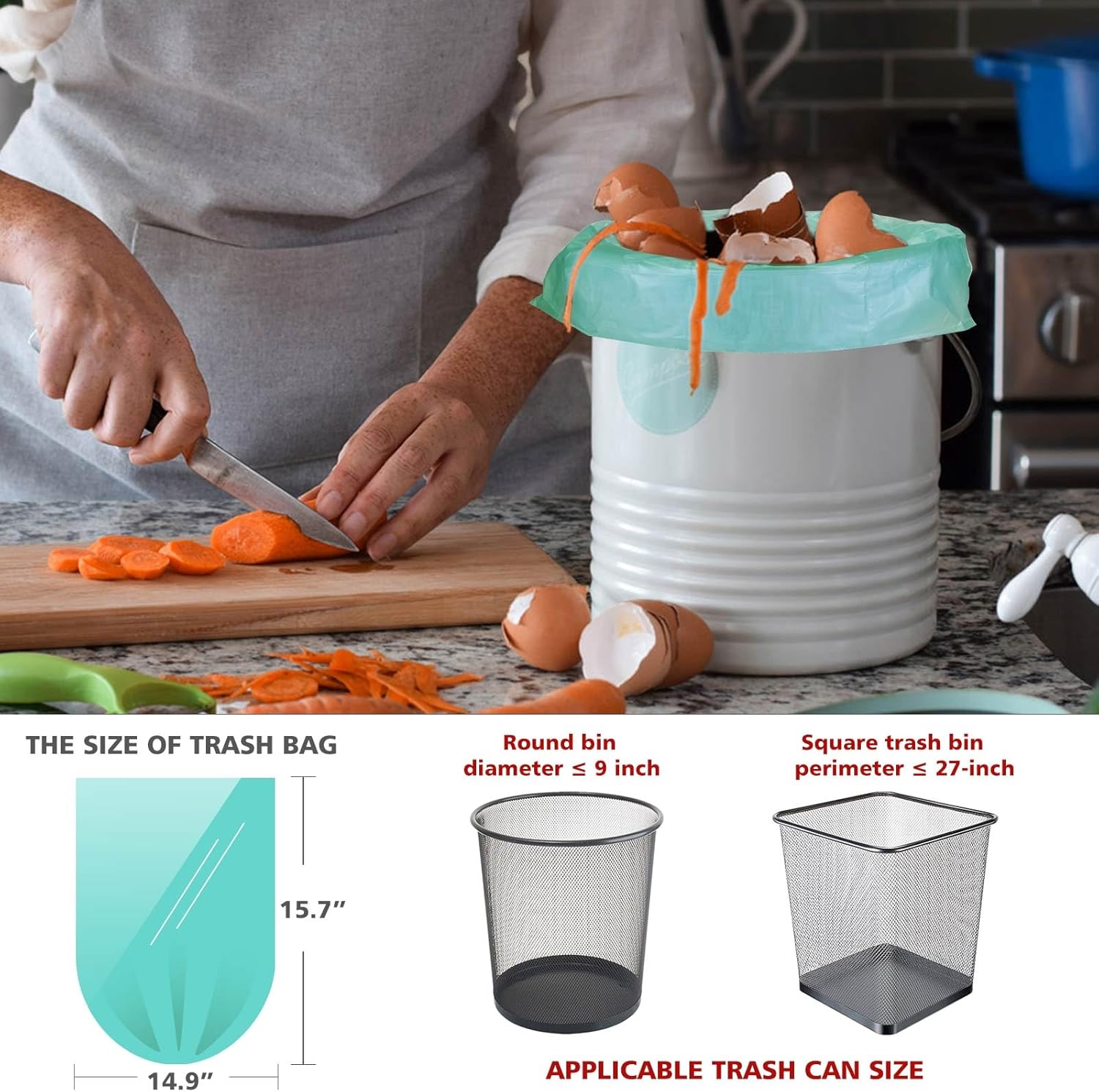 1.2 Gallon Small Trash Bags fo - Home Bathroom Images บทวิจารณ์และราคา